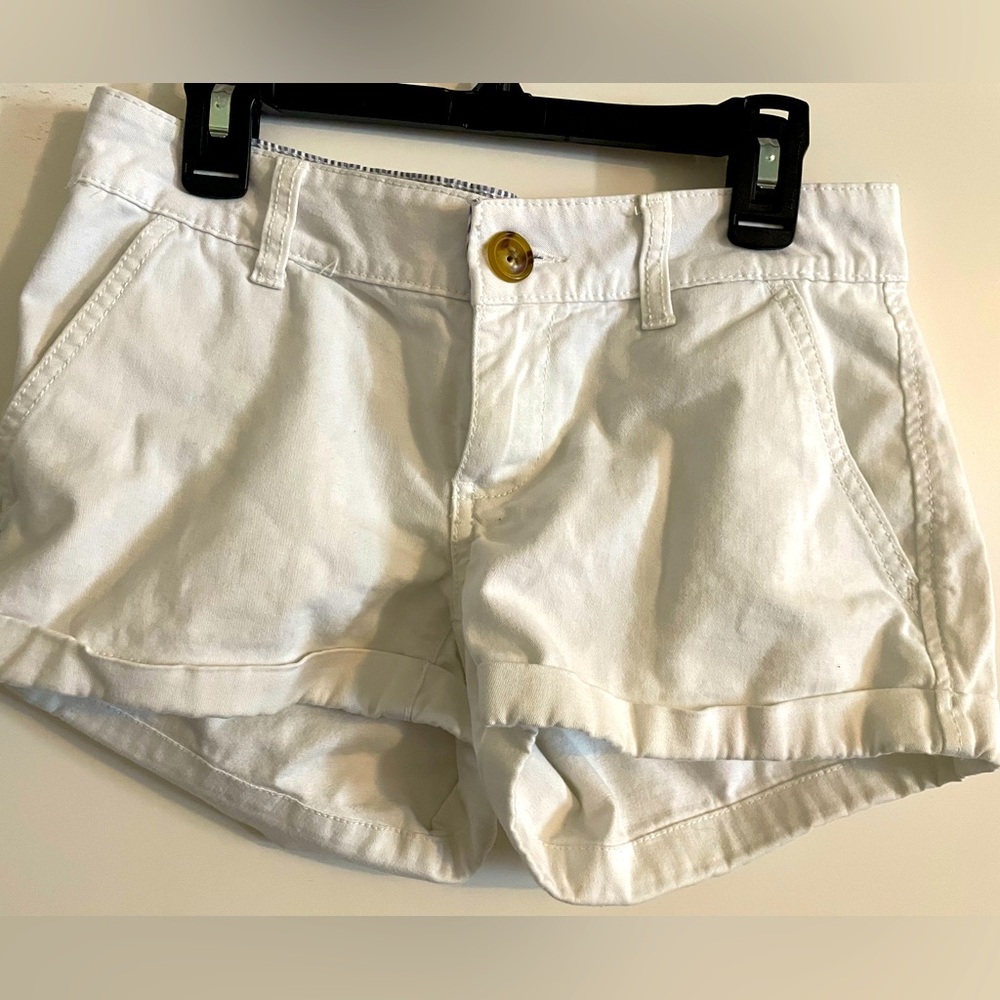 White Jean Shorts